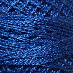 Valdani Solid Pearl Cotton Ball Size 5 - 46yd / 104 Deep Sapphire