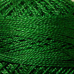 Valdani Solid Pearl Cotton Ball Size 5 - 46yd / 25 Christmas Green