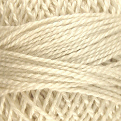 Valdani Solid Pearl Cotton Ball Size 5 - 46yd / 4 Ivory