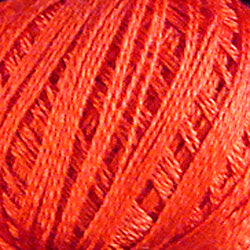 Valdani Solid 3 Strand Ball Cotton Floss - 30yd / 73 Peach Orange Dark