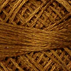 Valdani Solid 3 Strand Ball Cotton Floss - 30yd / 154 Deep Antique Gold