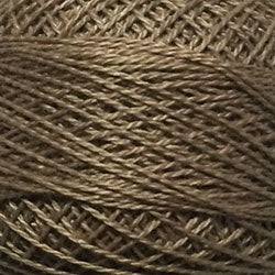 Valdani Solid Pearl Cotton Ball Size 12 - 109yd / 196 Golden Brown