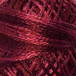 Valdani Variegated 3 Strand Ball Cotton Floss - 30yd / O507 Rich Wine