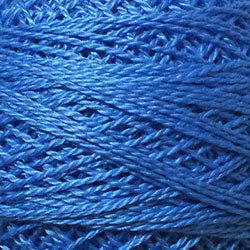 Valdani Solid Pearl Cotton Ball Size 12 - 109yd / 101 Heavenly Blue