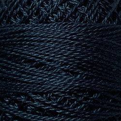 Valdani Solid Pearl Cotton Ball Size 12 - 109yd / 108 Dusty Navy