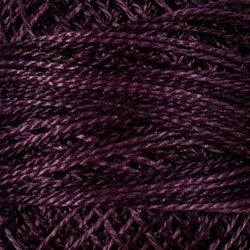 Valdani Variegated Pearl Cotton Ball Size 12 - 109yd / O86 Ripened Plum