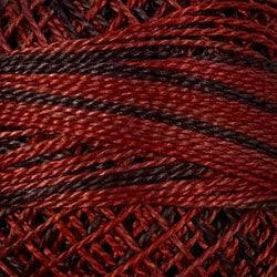 Valdani Variegated Pearl Cotton Ball Size 12 - 109yd / O523 Cherry Basket