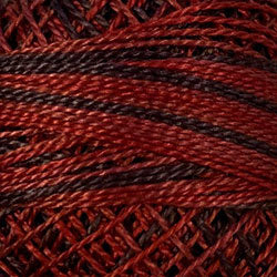 Valdani Variegated Pearl Cotton Ball Size 5 - 46yd / O523 Cherry Basket