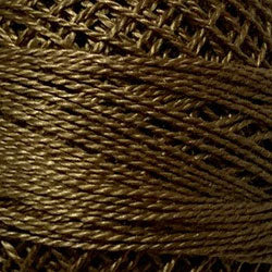 Valdani Solid Pearl Cotton Ball Size 12 - 109yd / 853 Antique Gold Dark