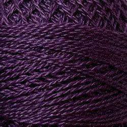 Valdani Solid Pearl Cotton Ball Size 12 - 109yd / 86 Rich Plum