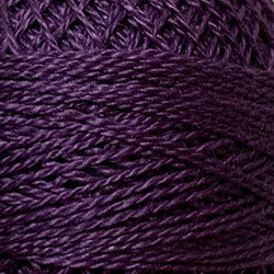 Valdani Solid Pearl Cotton Ball Size 5 - 46yd / 86 Rich Plum