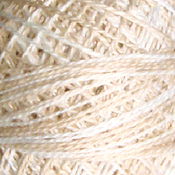 Valdani Variegated Pearl Cotton Ball Size 5 - 46yd / O549 Beige Ivory