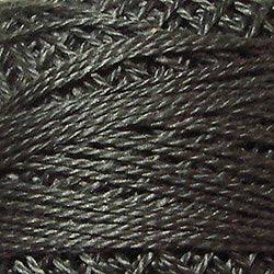 Valdani Solid Pearl Cotton Ball Size 12 - 109yd / 126 Deep Gray