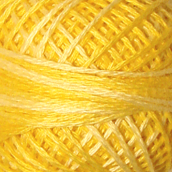 Valdani Variegated 3 Strand Ball Cotton Floss - 30yd / O551 Sunshine