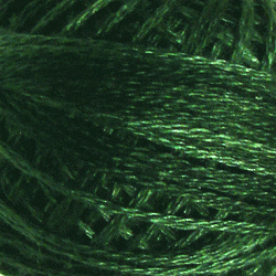 Valdani Variegated 3 Strand Ball Cotton Floss - 30yd / O39 Forest Greens