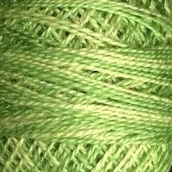 Valdani Variegated Pearl Cotton Ball Size 12 - 109yd / O19 Spring Greens