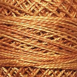 Valdani Variegated Pearl Cotton Ball Size 12 - 109yd / O67 Rusty Gold