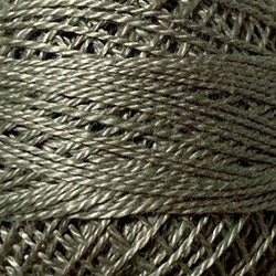 Valdani Solid Pearl Cotton Ball Size 12 - 109yd / 178 Tea Dyed Stone Medium