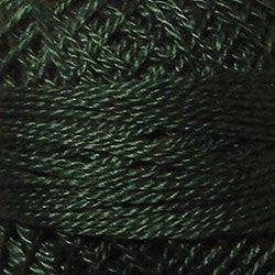 Valdani Solid Pearl Cotton Ball Size 5 - 46yd / 41 Deep Forest Green