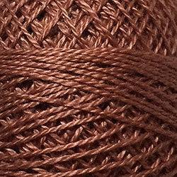 Valdani Solid Pearl Cotton Ball Size 12 - 109yd / 160 Light Maroon