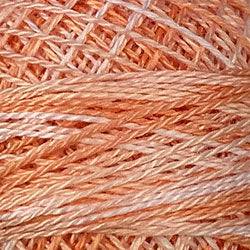 Valdani Variegated Pearl Cotton Ball Size 12 - 109yd / M22 Peaches