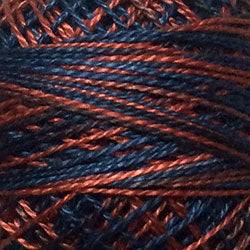 Valdani Variegated Pearl Cotton Ball Size 12 - 109yd / M64 Ocean Sunset