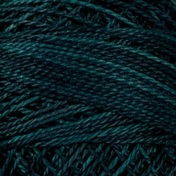 Valdani Variegated Pearl Cotton Ball Size 12 - 109yd / H203 Blackened Teal