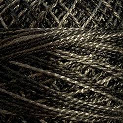 Valdani Variegated Pearl Cotton Ball Size 12 - 109yd / H209 Khaki Black