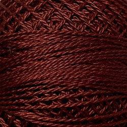 Valdani Solid Pearl Cotton Ball Size 5 - 46yd / 813 Brick Dark