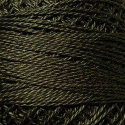 Valdani Solid Pearl Cotton Ball Size 12 - 109yd / 199 Dark Olive Green