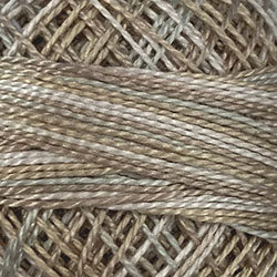 Valdani Variegated Pearl Cotton Ball Size 5 - 46yd / O545 Primitive White