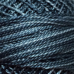 Valdani Variegated Pearl Cotton Ball Size 12 - 109yd / O578 Primitive Blue