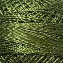 Valdani Solid Pearl Cotton Ball Size 12 - 109yd / 188 Soft Olive Green