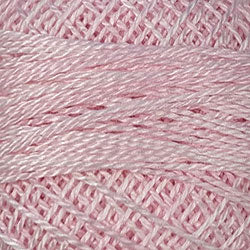 Valdani Variegated Pearl Cotton Ball Size 8 - 73yd / O557 Rose Suave