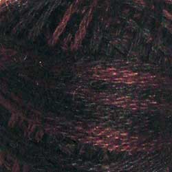 Valdani Variegated 3 Strand Ball Cotton Floss - 30yd / O524 Maroon Moss