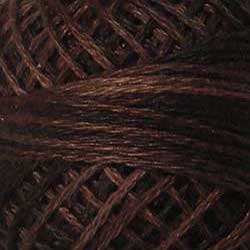 Valdani Variegated 3 Strand Ball Cotton Floss - 30yd / P12 Brown