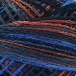 Valdani Variegated 3 Strand Ball Cotton Floss - 30yd / M53 Moonlit Mountains