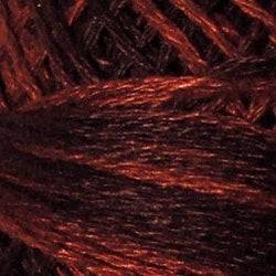 Valdani Variegated 3 Strand Ball Cotton Floss - 30yd / O547 Burnt Chocolate