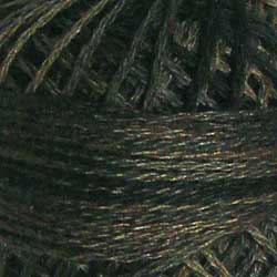 Valdani Variegated 3 Strand Ball Cotton Floss - 30yd / O501 Ebony Almond