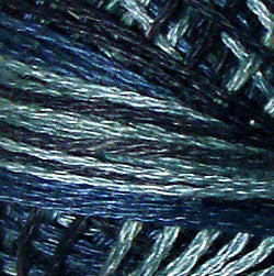 Valdani Variegated 3 Strand Ball Cotton Floss - 30yd / O537 Sea Deep