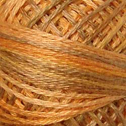 Valdani Variegated 3 Strand Ball Cotton Floss - 30yd / JP7 Faded Marygold