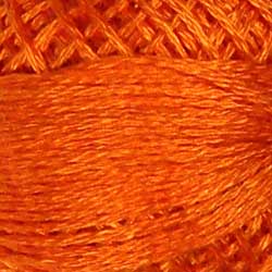 Valdani Solid 3 Strand Ball Cotton Floss - 30yd / 204 Bright Orange Coral