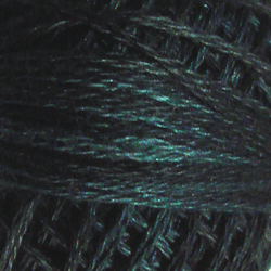 Valdani Variegated 3 Strand Ball Cotton Floss - 30yd / H203 Blackened Teal