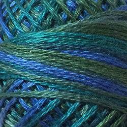 Valdani Variegated 3 Strand Ball Cotton Floss - 30yd / M30 Deep Waters