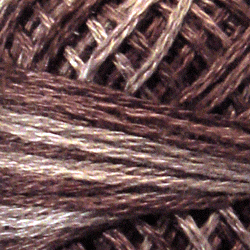 Valdani Variegated 3 Strand Ball Cotton Floss - 30yd / H210 Melancholic Purple