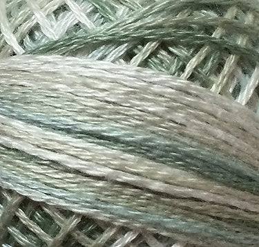 Valdani Variegated 3 Strand Ball Cotton Floss - 30yd / M93 Silver Foam