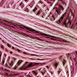 Valdani Variegated 3 Strand Ball Cotton Floss - 30yd / M1 Strawberry Cream