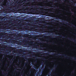 Valdani Variegated 3 Strand Ball Cotton Floss - 30yd / H207 Darkened Blue