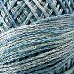 Valdani Variegated 3 Strand Ball Cotton Floss - 30yd / M42 Summer Sky