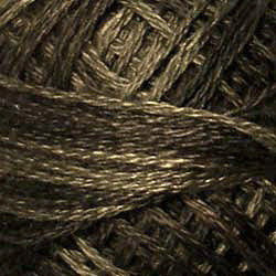 Valdani Variegated 3 Strand Ball Cotton Floss - 30yd / O548 Blackened Khaki Brown